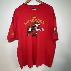 THE HUNDREDS T Shirt Mens 2XL Red Music Bear Gun Flowers
